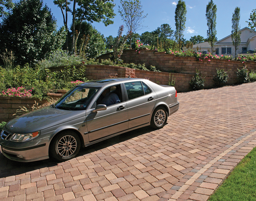 Arlington Virginia Paver Driveway Retaining Wall