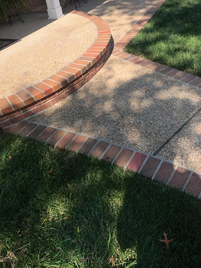 Concrete and Brick Walkway Springfield va