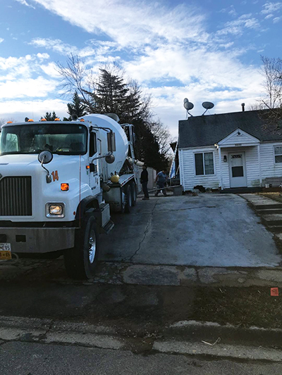 concrete driveway installation fairfax va