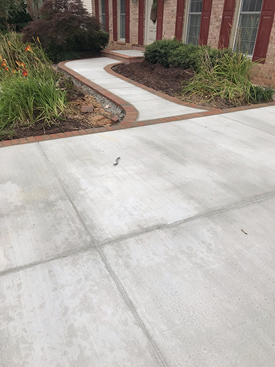 concrete driveway walkway fairfax va