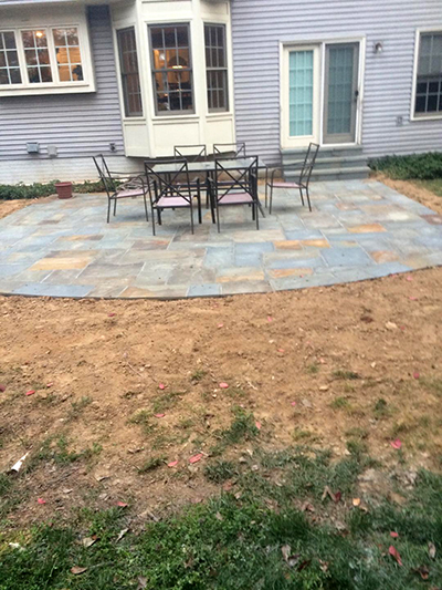 flagstone patio near completion fairfax va