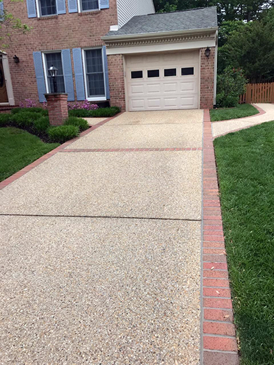 terrazzo concrete driveway straight mclean va